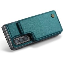 BDT Boutique Samsung Galaxy Z Fold 3 5g Rfıd Engelleme Kickstand Için Caseme Cüzdan Kılıf (Yurt Dışından)