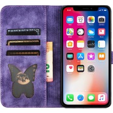 BDT Boutique IPhone X/xs Kabartmalı Kelebek Kedi Cüzdan Kılıf Tutucu Kapak (Yurt Dışından)