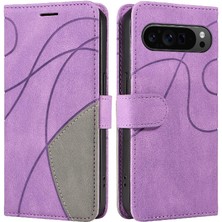 Manyi Mall Google Piksel 9 Pro 5g Için Flip Case Pu Deri Flip Folio Kılıf Kickstand (Yurt Dışından)