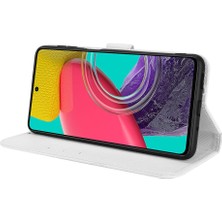 Manyi Mall Samsung Galaxy M33 5g Kart Tutucu Manyetik Cüzdan Kickstand Kapak (Yurt Dışından)