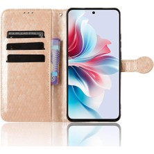 Manyi Mall Oppo RENO11 F 5g Manyetik Toka Için Kılıf Geometrik Desen Deri Cüzdan (Yurt Dışından)