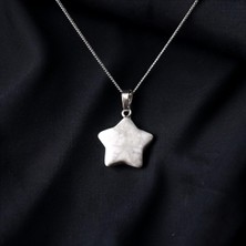 Sırlı Sepet Yıldız Kesim Havlit Taşı Kolye