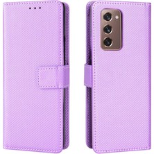 Manyi Mall Samsung Galaxy Z Için Kılıf Fold 2 Kapak Kickstand Manyetik Cüzdan Kart (Yurt Dışından)