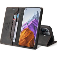 Manyi Mall Xiaomi 11 Pro 5g Kickstand Iki Kart Yuvaları Premium Deri (Yurt Dışından)