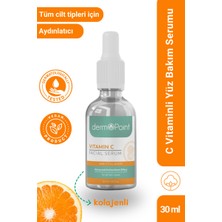 Dermopoint Nemlendirici ve Parlaklık Verici Gelişmiş Antioksidan Efektli Kolajen + C Vitamini Cilt Serumu 30 ml