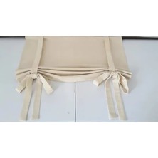 Sister Home Design Vintage Fon Perde ,bağ Detaylı, Buldan Naturel Keten Fon Perde