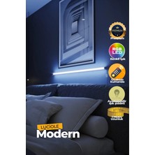 Luciole Uzaktan Kumandalı LED Lambader Yatak Üstü Tv Yanı Oturma Odası Rgb Çok Renkli  Lclmb6