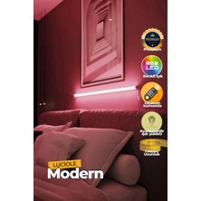 Luciole Uzaktan Kumandalı LED Lambader Yatak Üstü Tv Yanı Oturma Odası Rgb Çok Renkli  Lclmb6