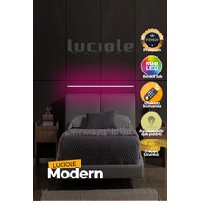 Luciole Uzaktan Kumandalı LED Lambader Yatak Üstü Tv Yanı Oturma Odası Rgb Çok Renkli  LCLMB23