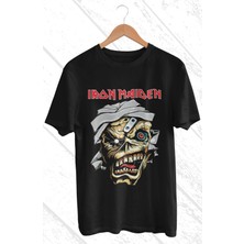 Fuddy Moda  Rock Music Band Iron Maiden Baskılı T-Shirt, Rock-Metal Müzik Baskılı Tişört