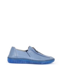 Dericlub Br 04138 Fermuar Detay Deri Kadın Casual Ayakkabı