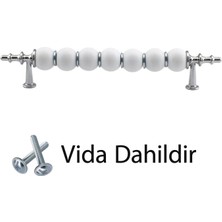 Glaswen Inci Kulp 128 mm Krom Mutfak Kulpu Çekmece Dolap Kapak Kulbu Metal Mobilya Dolabı Kulpları