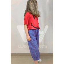 Wendy Unisex Çocuk Beli Lastikli ve Cepli Olie Şalvar Pantolon