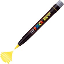 Uni Posca Marker PCF-350 Brush 0.1-10 mm Yellow