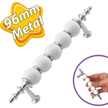 Glaswen Inci Kulp 96 mm Krom Mutfak Kulpu Çekmece Dolap Kapak Kulbu Metal Mobilya Dolabı Kulpları