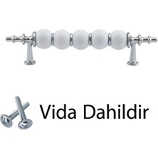 Glaswen Inci Kulp 96 mm Krom Mutfak Kulpu Çekmece Dolap Kapak Kulbu Metal Mobilya Dolabı Kulpları