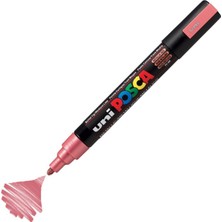 Uni Posca Marker Pc-5m Medium 1.8-2.5 mm Metallic Red