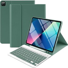 Five-E Apple iPad Pro 11 (2020) 2. Nesil Rgb LED Işıklı Türkçe Karakterli Bluetooth Özellikli Kalemlikli Klavyeli Kılıf A2228 A2068 A2230 A2231