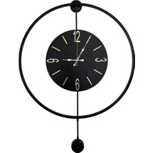 Can Vista Home Modern Metal Daire duvar Saati