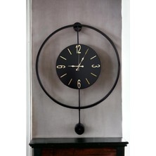Can Vista Home Modern Metal Daire duvar Saati