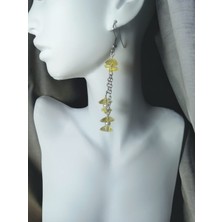 Crystal Atelier Inci ve Üçgen Boncuklu Sallantılı Küpe