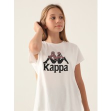 Kappa Kız Çocuk Tişört 5-15 Yaş Krem