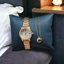 Marmori Retro Gold Kadın Saat, Bileklik