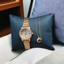 Marmori Retro Gold Kadın Saat, Bileklik
