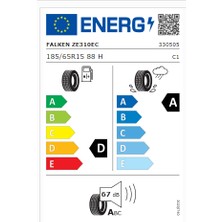 Falken 185/65 R15 Tl 88H Ziex Ze310 Ecorun Yaz Lastiği (Üretim Yılı: 2024)