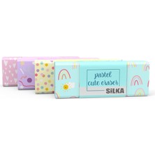 Silka Pastel Cute Silgi Büyük Boy 4 Renk Set (ART-1021)
