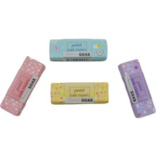 Silka Pastel Cute Silgi Büyük Boy 4 Renk Set (ART-1021)