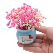 Al Green Mini Saksılı Stargazer Kurutulmuş Çiçek Aranjmanı Araba Saksı Bitkileri (Yurt Dışından)