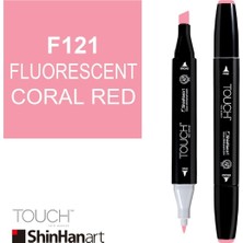 Shinhan Art Touch Twin Marker F121 Fluorescent Coral Red