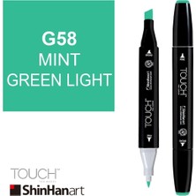 Shinhan Art Touch Twin Marker G58 Mint Green Light