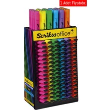 Scrikss Pastel Fosforlu Kalem Office Kesik Uç _360 (1 Adet)