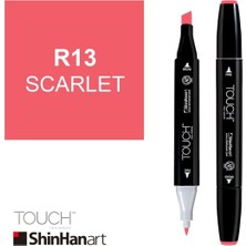 Shinhan Art Art Touch Twin Marker R13 Scarlet