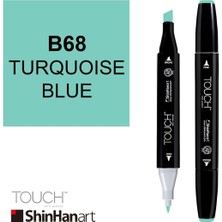 Shinhan Art Art Touch Twin Marker B68 Turquoise Blue