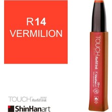 Shinhan Art Touch Ink Alkol Bazlı Mürekkep 20ML R14 Vermilion