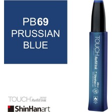 Shinhan Art Touch Ink Alkol Bazlı Mürekkep 20ML PB69 Prussian Blue