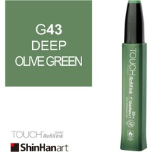 Shinhan Art Touch Ink Alkol Bazlı Mürekkep 20ML G43 Deep Olive Green