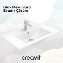 Creavit Su Etajer Uyumlu Lavabo 80 cm