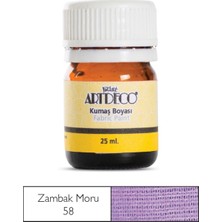 Artdeco Kumaş Boyası 25 ml Zambak Moru 58