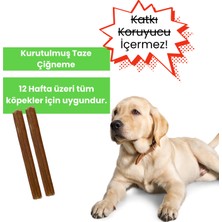 Havhav %100 Doğal Sığır Kamış 2 Adet Köpek Çiğneme Çubuğu Kurutulmuş Taze Dana Kamış Köpek Ödülü