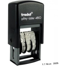 Trodat 4810 Tarih Kaşesi Türkçe Mavi K.