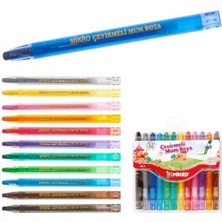 Mikro Çevirmeli Mum Boya Mb-13 Renkli 12'li Set ile Sanatsal Yaratıcılığınızı Geliştirin