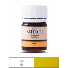 Artdeco Cam Boyası 25 ml Sarı 01