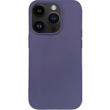 iPhone 14 Pro Mor Yumuşak Silikon Kılıf