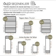 Cool Halı Milan 2022 Siyah Gri Hav Toz Vermez Yumuşak Dokulu Etnik Desen Iskandinav Kesme Halı
