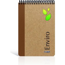 Gıpta Enviro Kraft Sert Kapak Kareli Bloknot 17 x 24 cm 100 Yapraklı Doğal Renkli