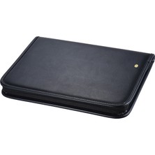 Buyfun Çok Fonksiyonlu Profesyonel Iş Fermuarlı Portföy Padfolio (Yurt Dışından)